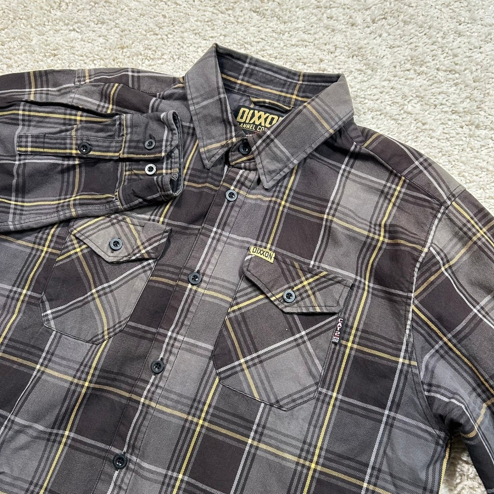 Dixxon Flannel Company The Flux FR Flannel XL Grey Plaid Flame Resistant Shirt